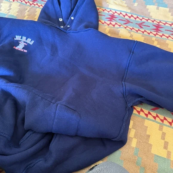 Vintage Two Ply Camber IBEW Local 17 Detroit Hooded Sweatshirt Size Large 80s - Picture 7 of 7